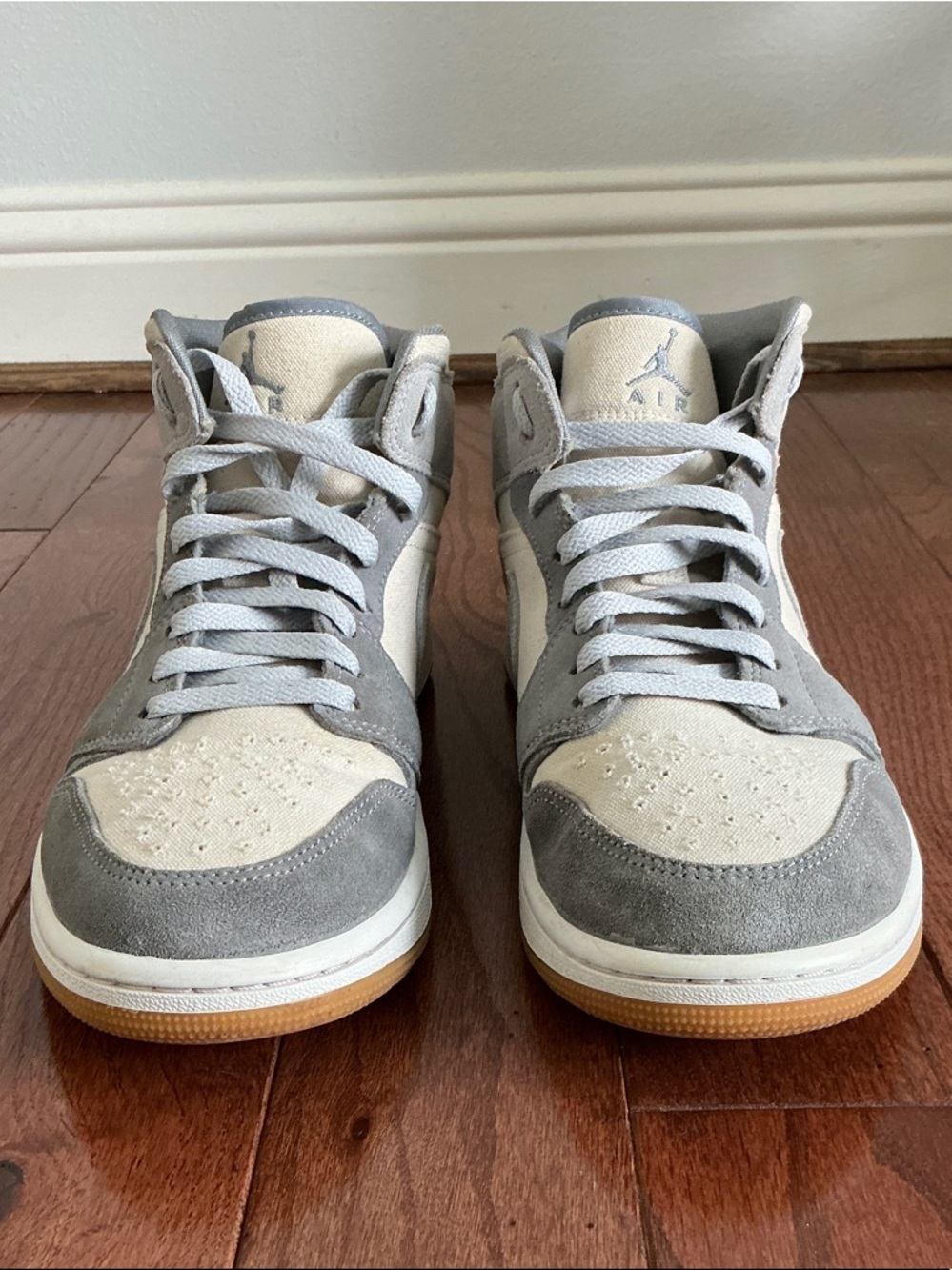Nike Jordan Men's 1 Mid SE Coconut Milk/Coconut Milk - 9.5  - PreOwned - No Box